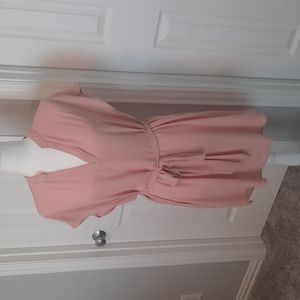 New Blush Pink Flowey Dress